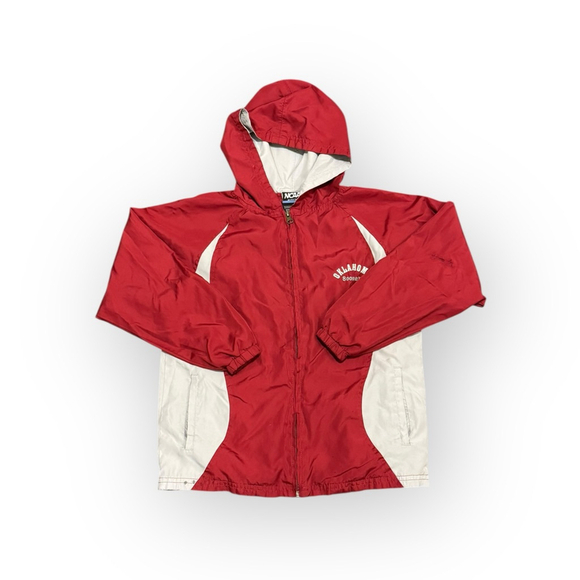 NCAA Other - NCAA Oklahoma University Sooners OU Windbreaker Jacket Size 8/10 Red White